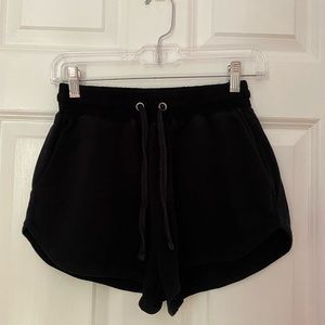 black comfy shorts